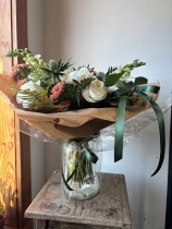 Timeless Handtied with Glass vase