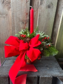 Terracotta Christmas Candle